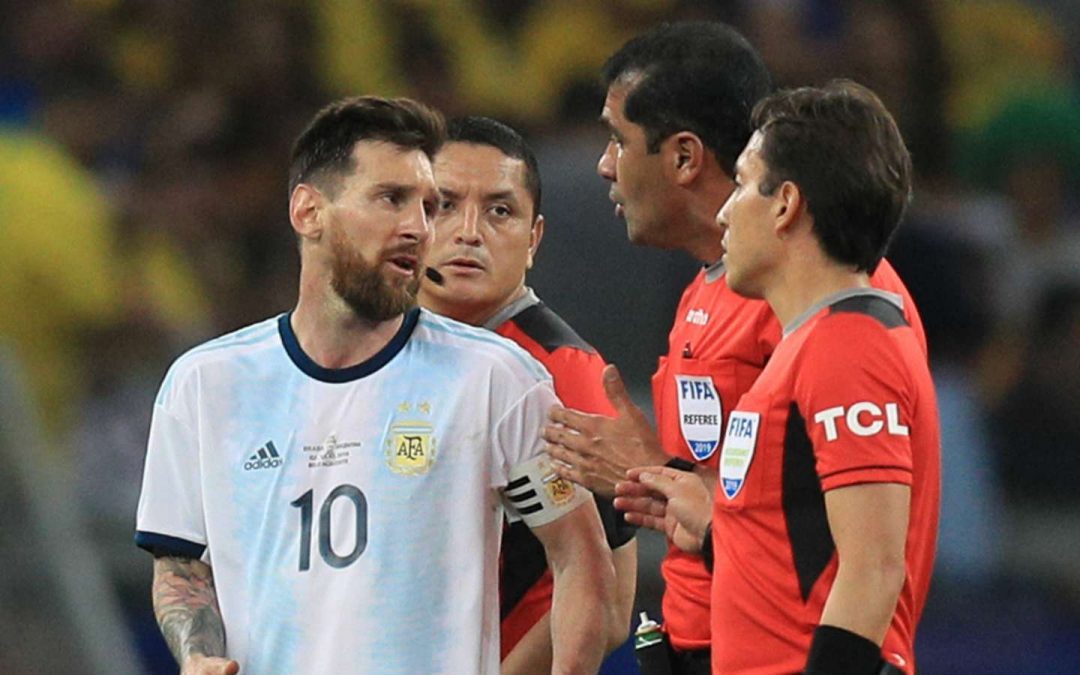 MESSI ACCUSES REFS OF FAVOURING BRAZIL